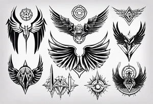 spreat wings tattoo idea