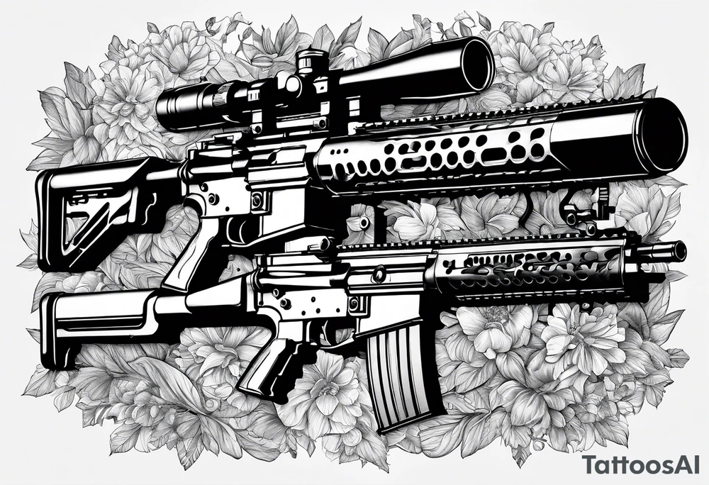 m4s, sniper rifles, IARS, aT4s, mortar tubes, tattoo idea