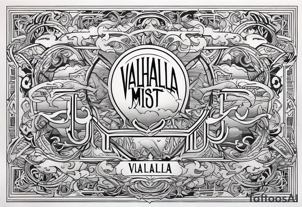 Valhalla  mist fog tattoo idea