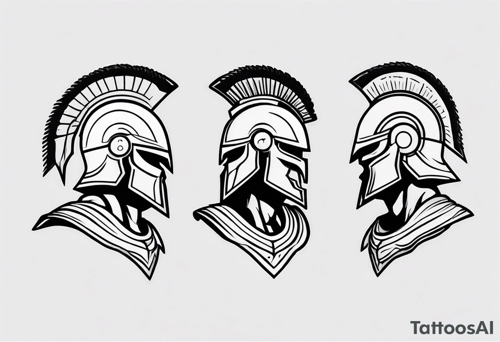 ultra-fine line linework vector of a spartan from the side tattoo idea ultra-fine line linework vector of a spartan from the side tattoo idea