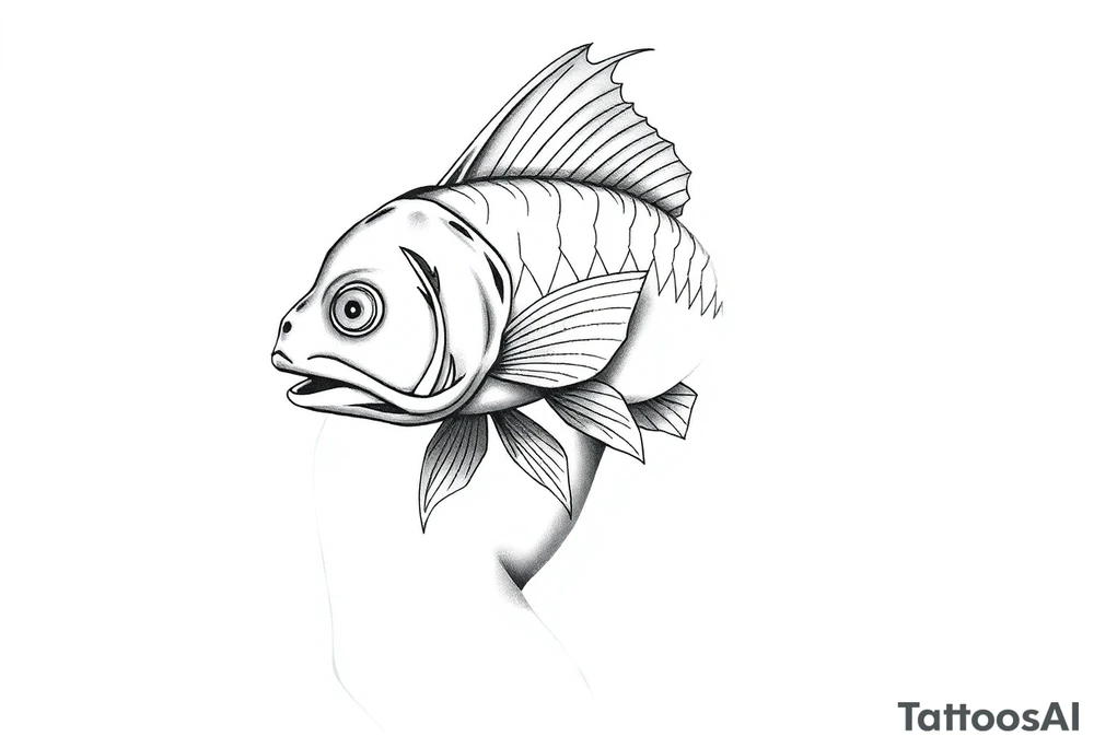 Realistic magikarp tattoo idea