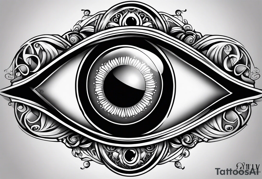 Italian evil eye tattoo idea
