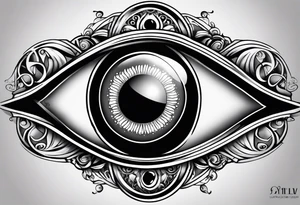 Italian evil eye tattoo idea