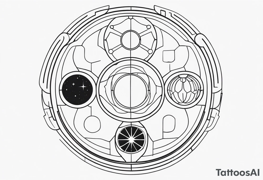 Gallifreyan with Star wars tattoo idea