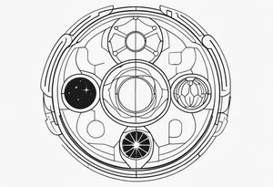 Gallifreyan with Star wars tattoo idea
