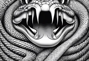 snake vertical tattoo idea