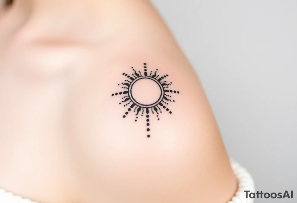 The sun cascading tattoo idea