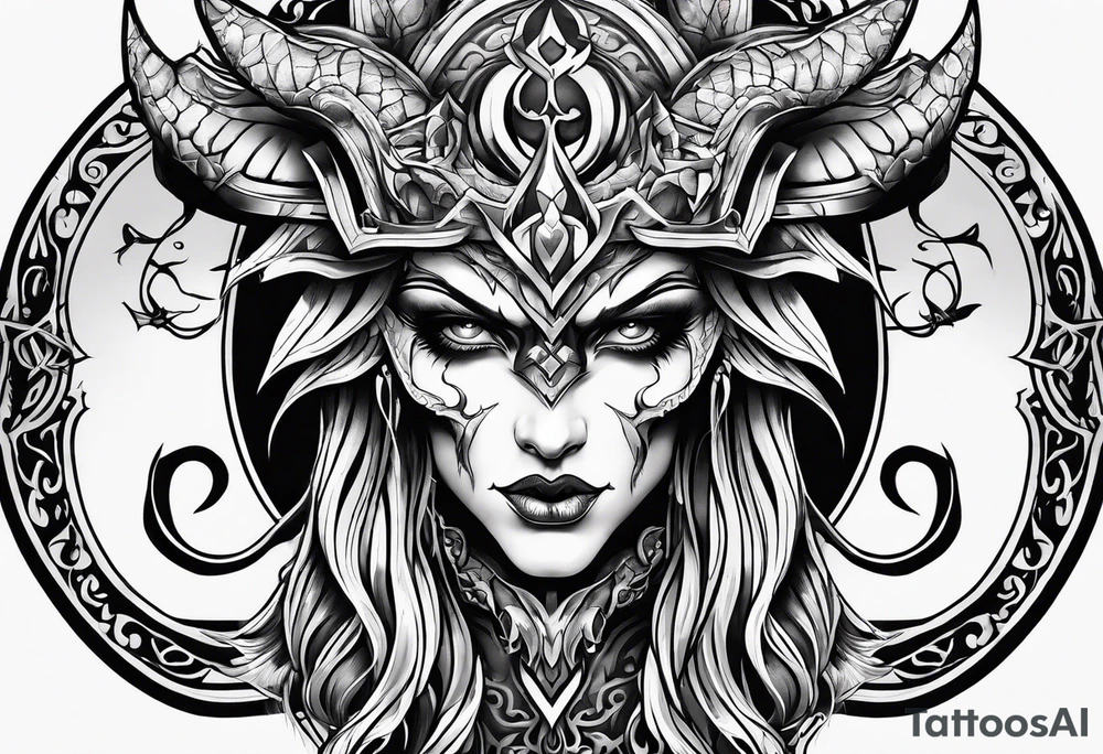 satan tattoo idea