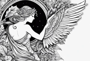 DNA helix 
leaf
cloud
angel wing tattoo idea