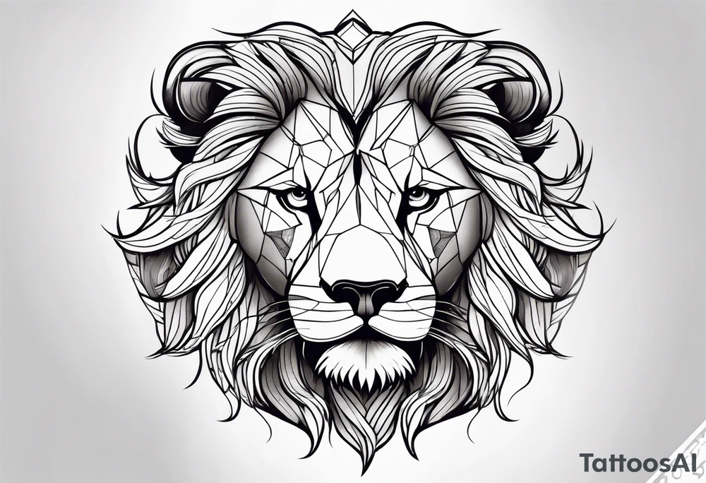 a circle with four dots on the border in a line transitioning into a harder line tattoo idea