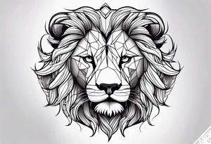 a circle with four dots on the border in a line transitioning into a harder line tattoo idea