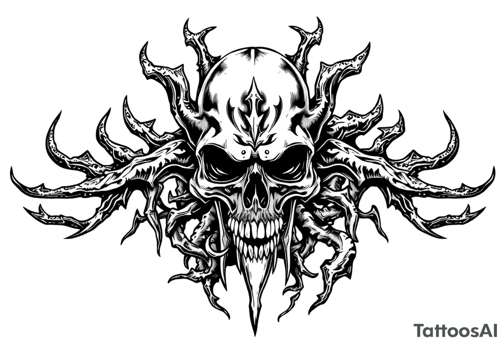 Black plague tattoo idea