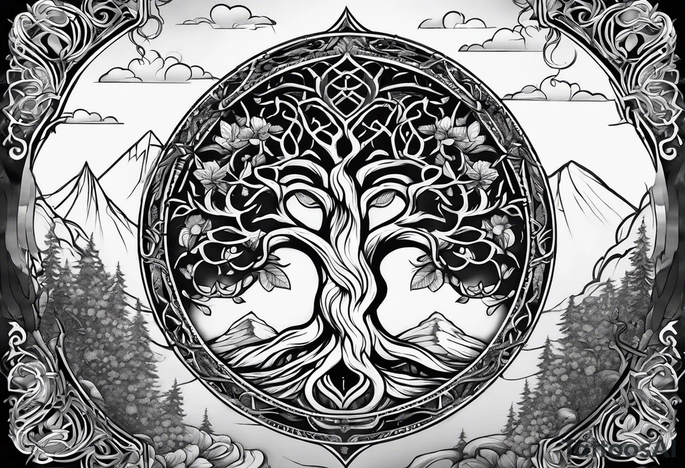 Yggdrasil tattoo idea