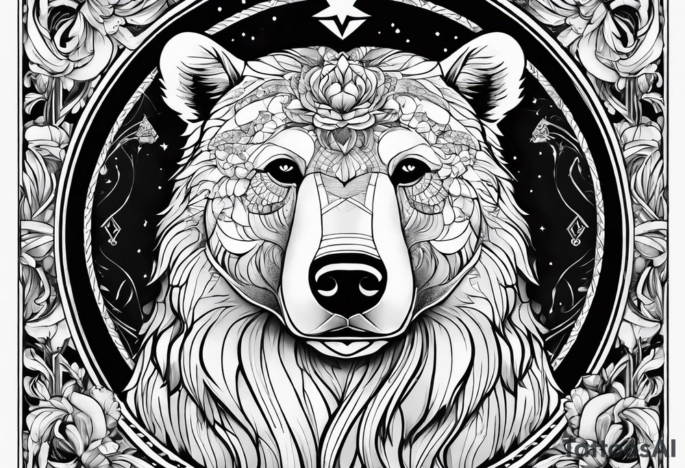 The fool tarot as a bear tattoo idea