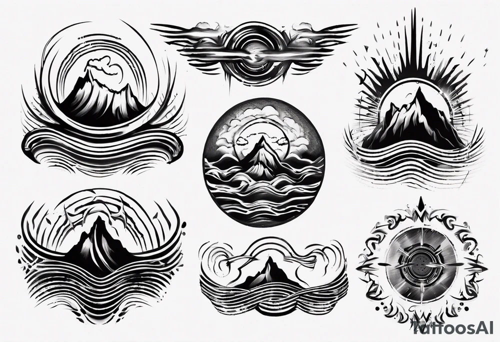 god is in the soundwaves tattoo idea
