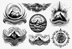god is in the soundwaves tattoo idea