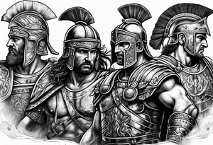 Ancient Roman battle tattoo idea