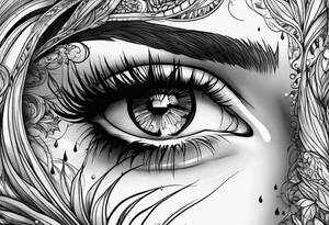 Tears ricocheting tattoo idea