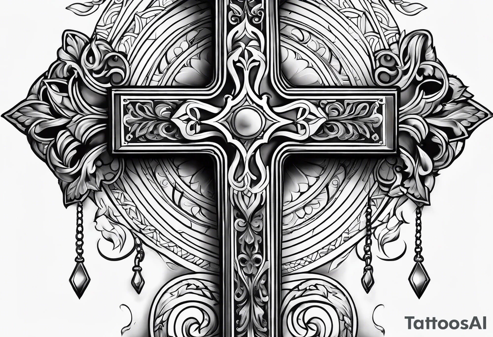 Norwegian cross tattoo idea