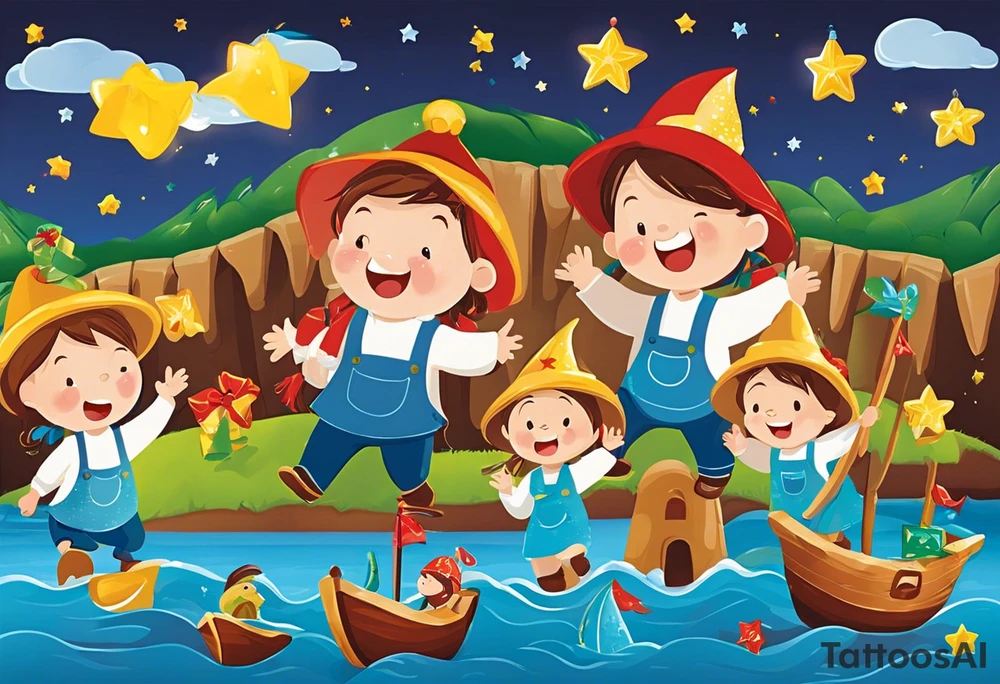 Ein Stammbaum mit den Geburtsdaten deiner Kinder ist eine schöne Möglichkeit, deine Familie zu repräsentieren. Die Schwerte, die das Damoklesschwert und damit potenzielle Angriffe symbolisieren, könnten symbolisieren, dass du bereit bist, deine Familie zu verteidigen. Ein Symbol für Schutz und Stärke könnte beispielsweise ein Schild oder ein Löwe sein, traditionelle Symbole für Stärke und Verteidigung. Um den Tod deiner Mutter zu ehren, könntest du eine kleine versteckte Hommage wie eine Blume oder ein Schmetterling einbauen, die für sie stehen. tattoo idea