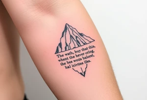 Iceberg, invictus poem, family tattoo idea