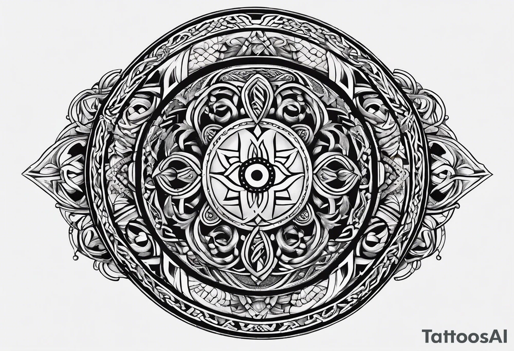 Viking circle filler tattoo idea