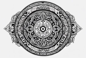 Viking circle filler tattoo idea