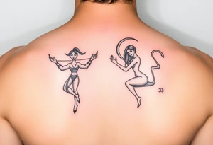 Best friends 333 one is a sagittarius and one a virgo tattoo idea