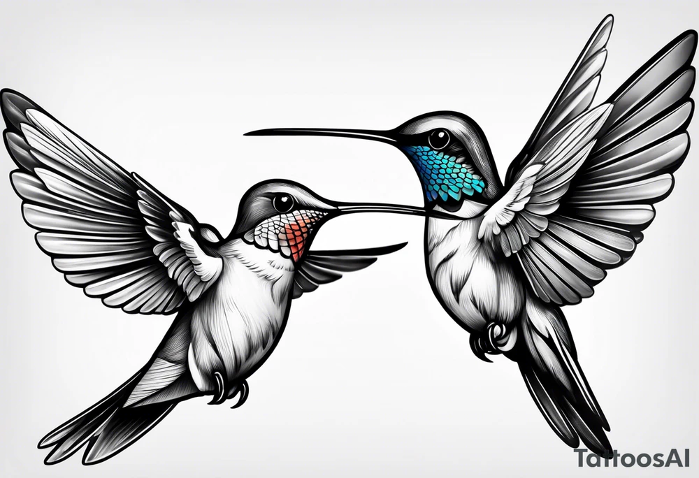 hummingbird tattoo idea