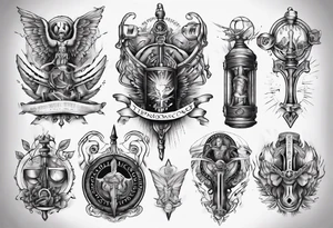 Temperance wisdom courage justice tattoo idea