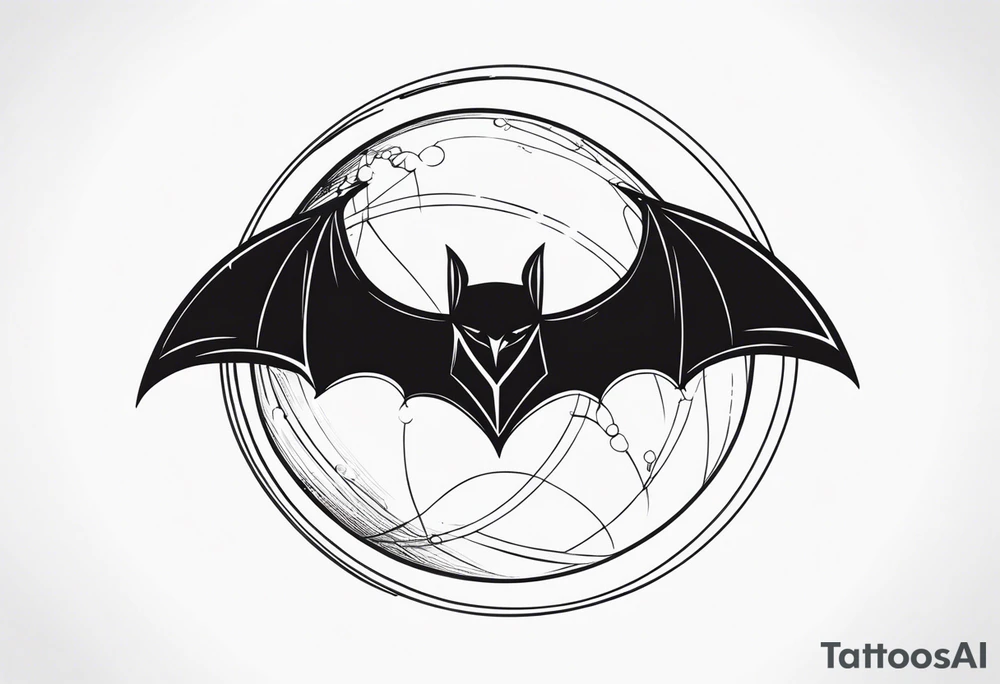 BATS Crystal Ball tattoo idea