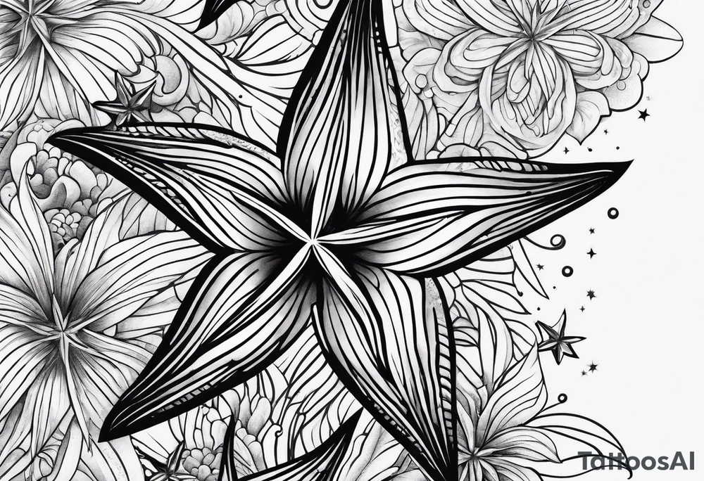 star fish
  pattern tattoo idea