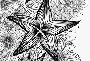 star fish
  pattern tattoo idea