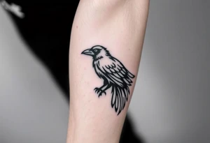 crow tribal tattoo idea