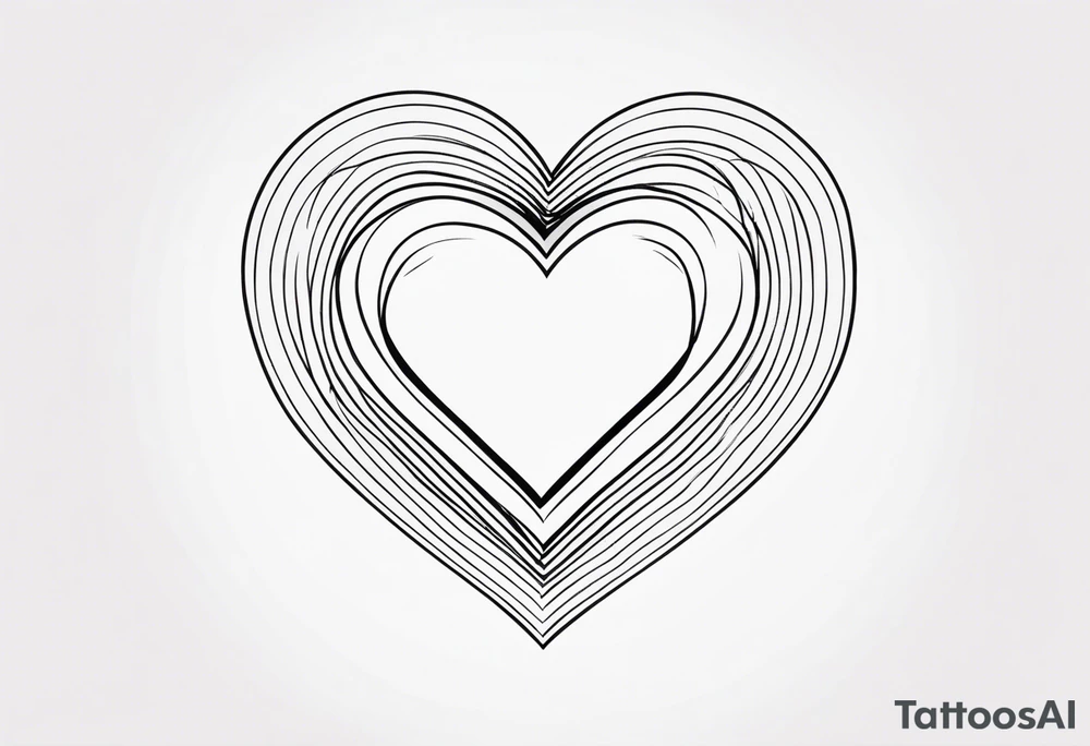 Picture of a heart to represent oneself tattoo idea