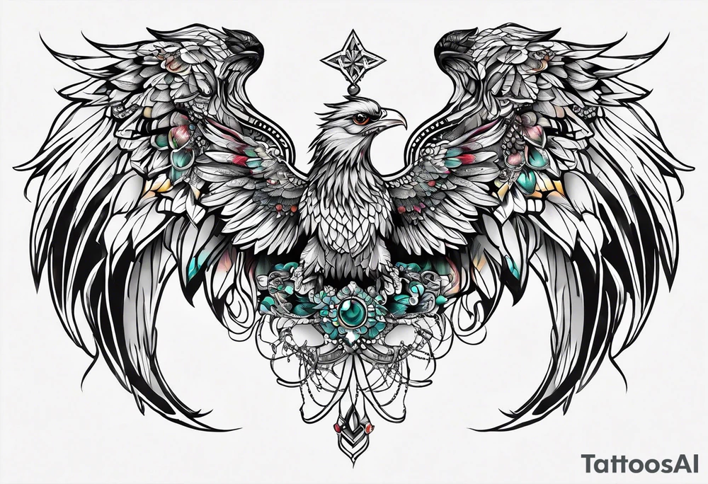 Wide tattoo underboob tattoo idea