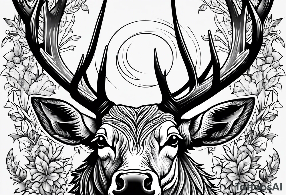 a tattoo fit for a man who hunts deer tattoo idea