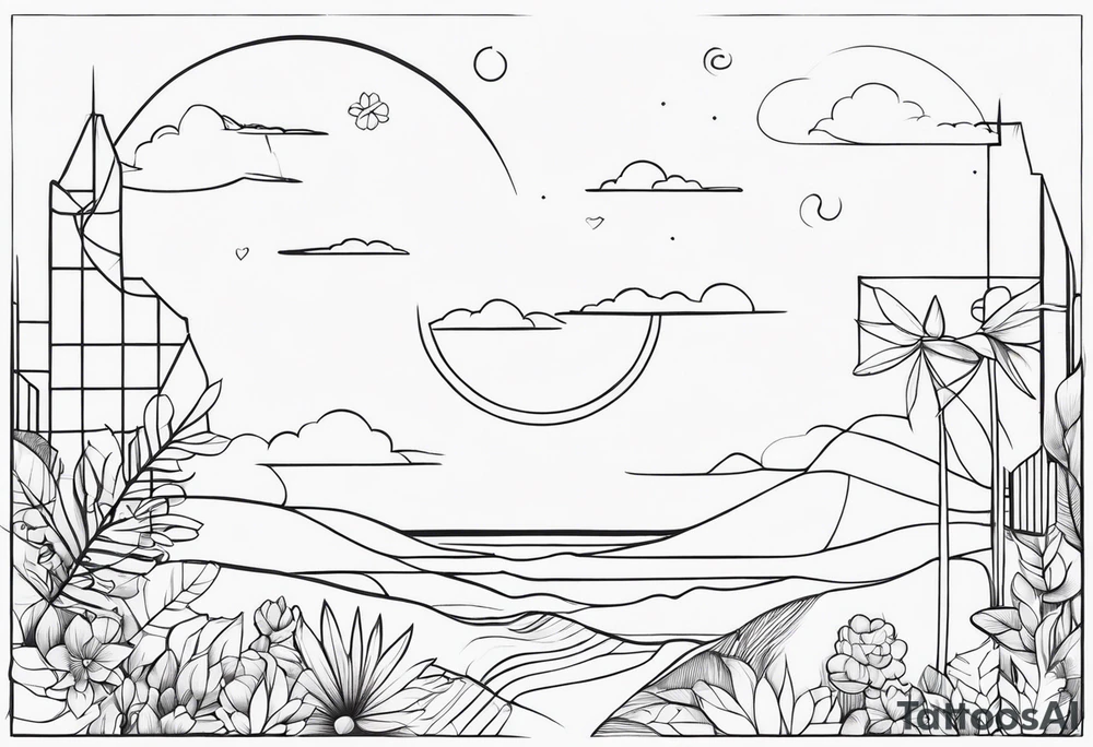 Fine line tattoo idea