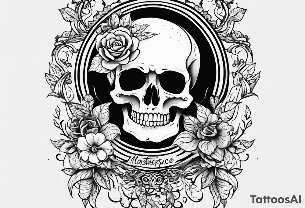 simple skeleton tattoo idea