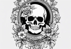 simple skeleton tattoo idea