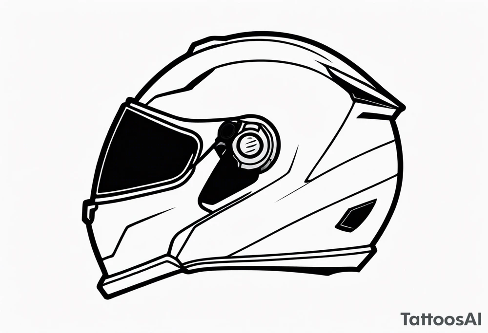 helmet tattoo idea
