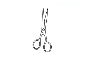 Scissor cutting line tattoo idea