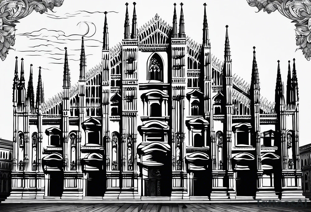 duomo of Milan tattoo idea