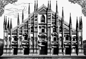 duomo of Milan tattoo idea