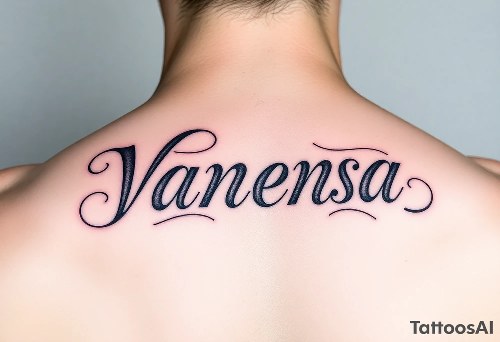 Name Vanessa tattoo idea