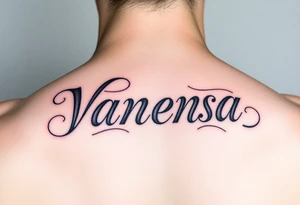 Name Vanessa tattoo idea
