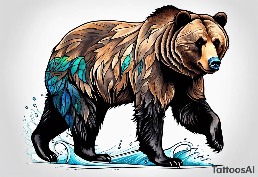 grizzly bear tattoo idea