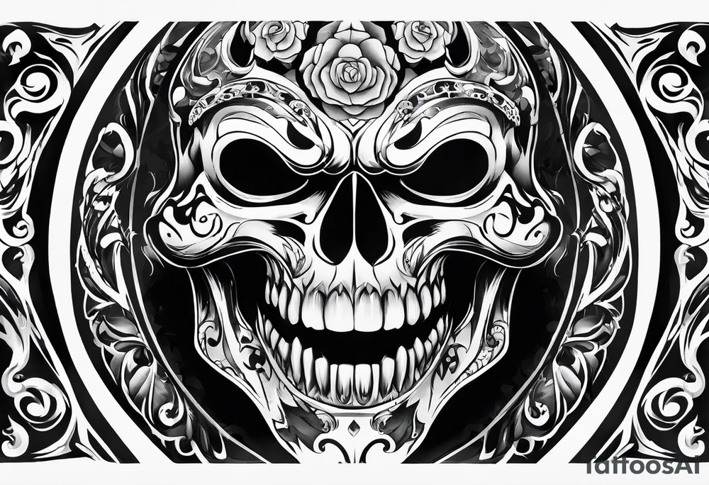 ghost
face killer from scream tattoo idea