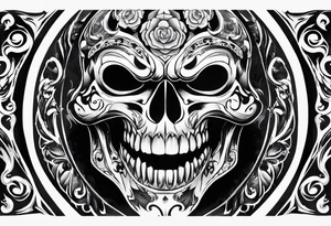 ghost
face killer from scream tattoo idea