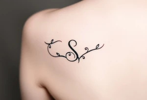 Partnertattoo für Ehepaar, dazu den Anfangsbuchstaben S von dem gemeinsamen Nachnamen tattoo idea